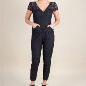 Elegant Black Lace Jumpsuit